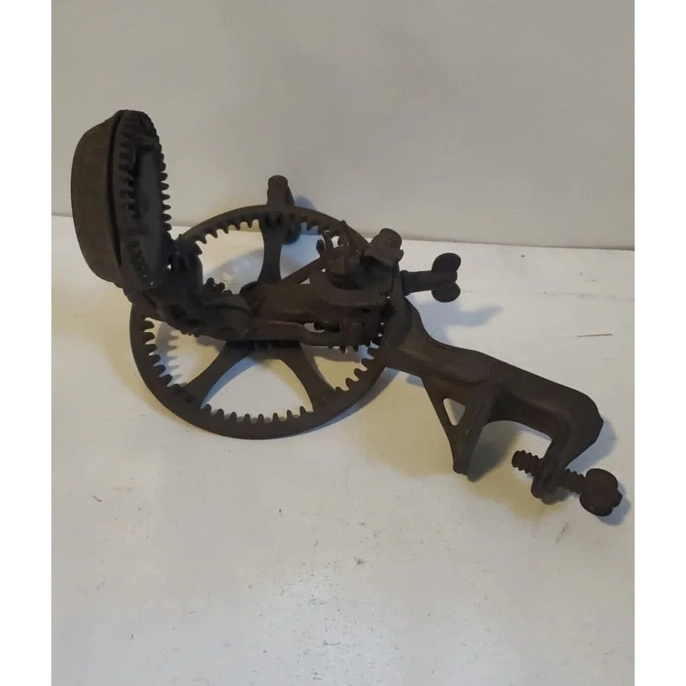 Antique Hudson Parer Co IronApple Peeler Pat. 1882‎ missing blade
